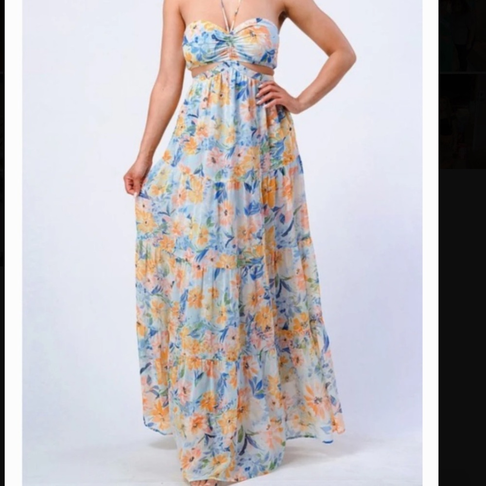 Maxi brand new floral dress